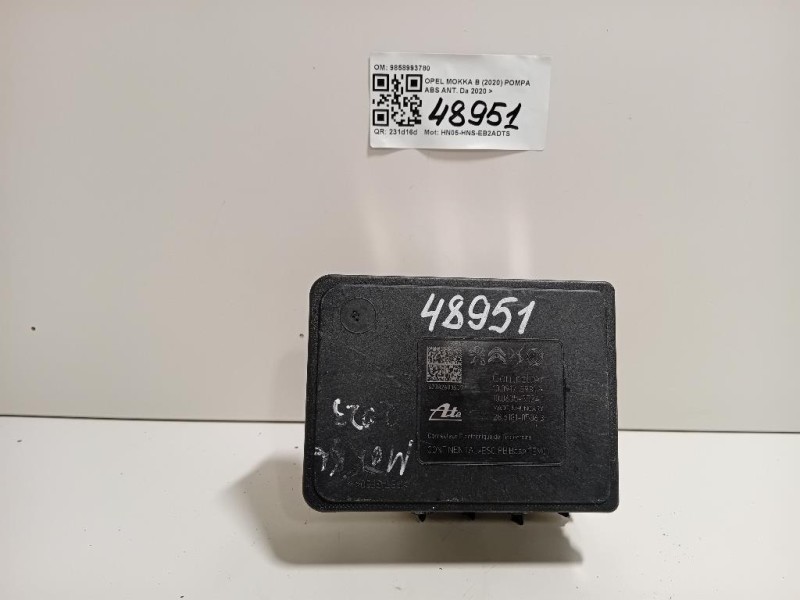 Pompa ABS ANT 9858993780 Opel Mokka B 2020