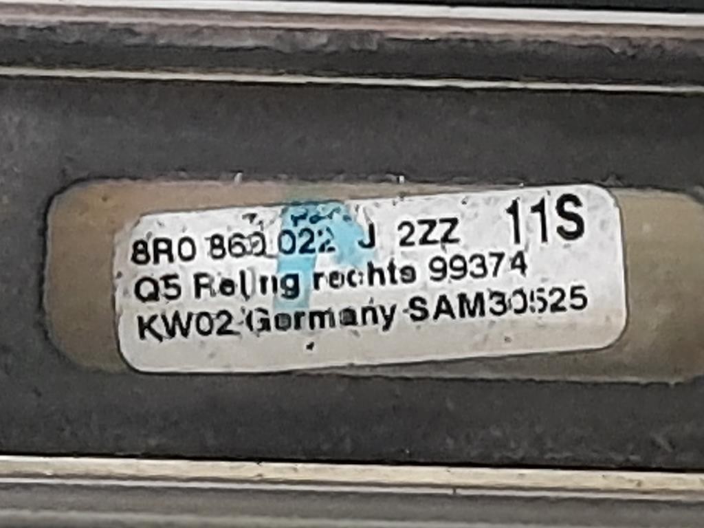 Barra Portapacchi Tetto 8R0860022 Audi Q5 8RB 2009