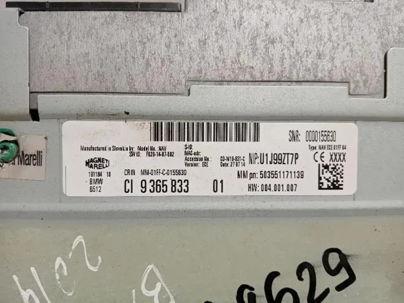 Navigatore Satellitare 9365833 Bmw Serie 1 F20 Berlina 2015