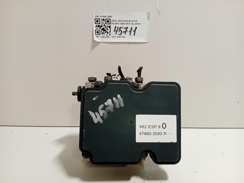 Pompa ABS ANT 47660 3593 Opel Movano B 2010