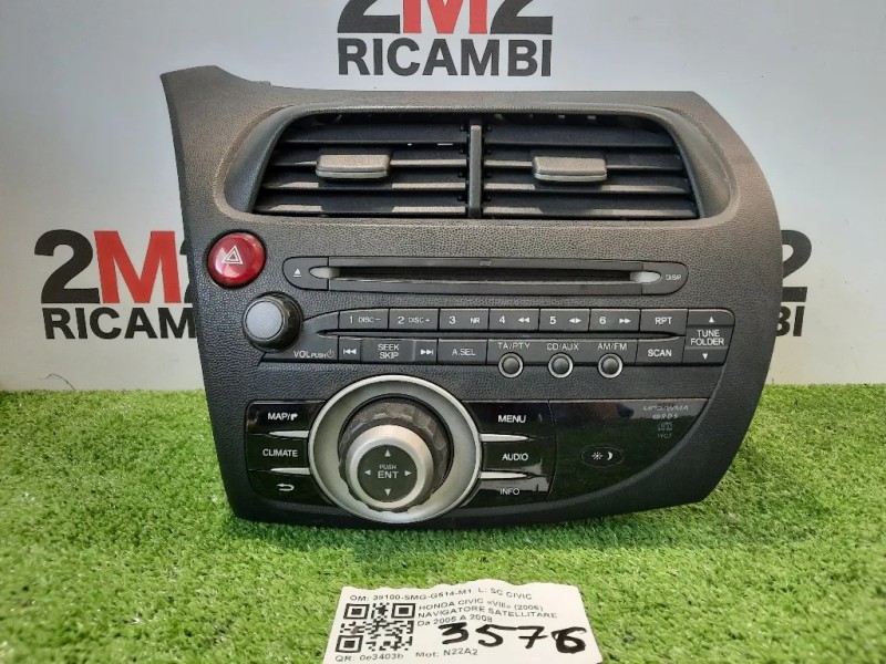Navigatore Satellitare 39100-SMG-G514-M1 Honda Civic VIII 2006