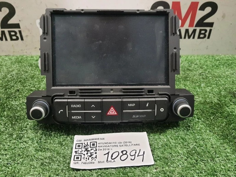 Navigatore Satellitare 96550B90514X Hyundai I10 II 2016