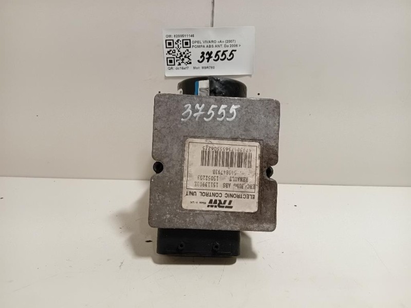 Pompa ABS ANT 8200511146 93857506 54084793B Opel Vivaro A 2007