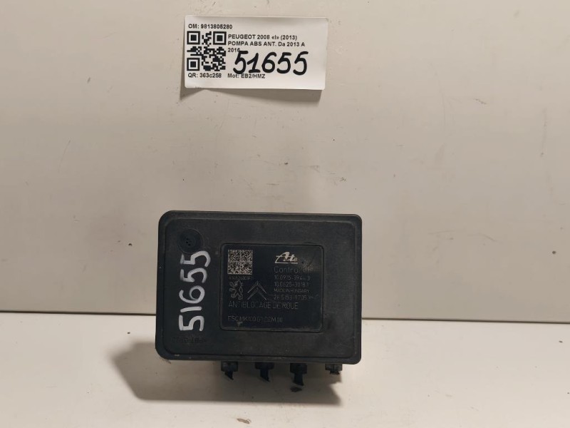 Pompa ABS ANT 9813805280 Peugeot 2008 I 2013