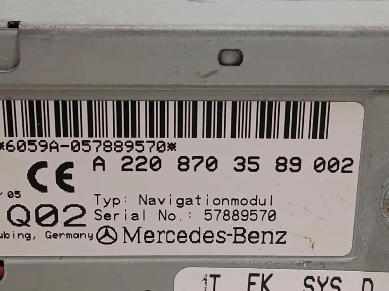 Navigatore Satellitare A2208703589002 Mercedes Classe E W211 2002