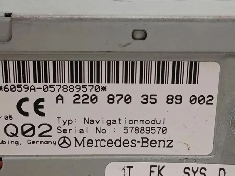 Navigatore Satellitare A2208703589002 Mercedes Classe E W211 2002
