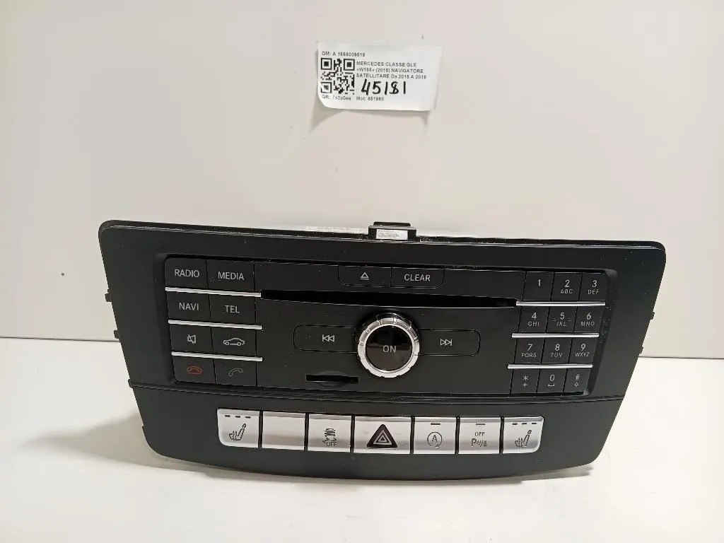 Navigatore Satellitare A 1669009519 Mercedes Classe GLE W166 2015