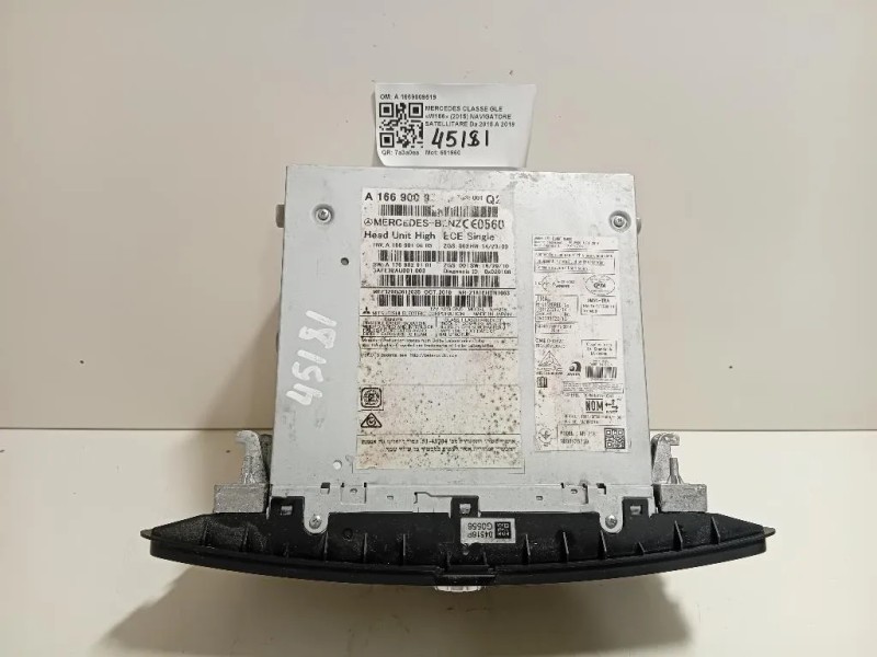 Navigatore Satellitare A 1669009519 Mercedes Classe GLE W166 2015