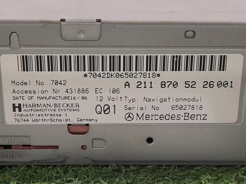 Navigatore Satellitare A2118705226 Mercedes Classe SLK R171 2004