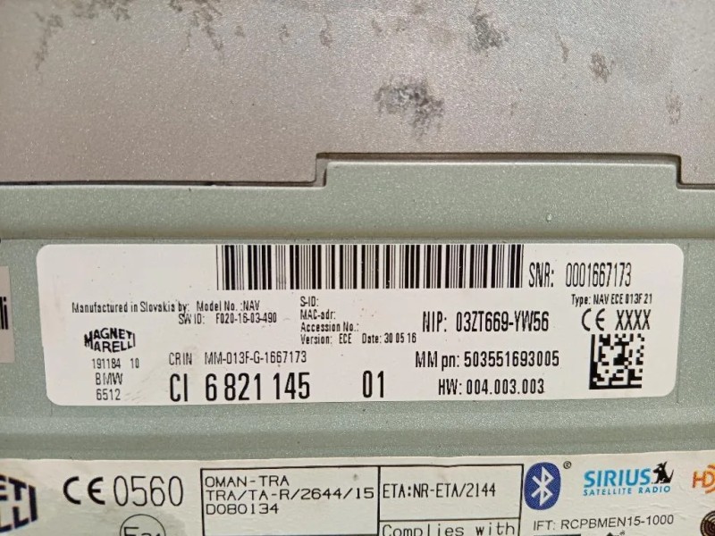 Navigatore Satellitare 004003003 Mini MINI Clubman F54 2019