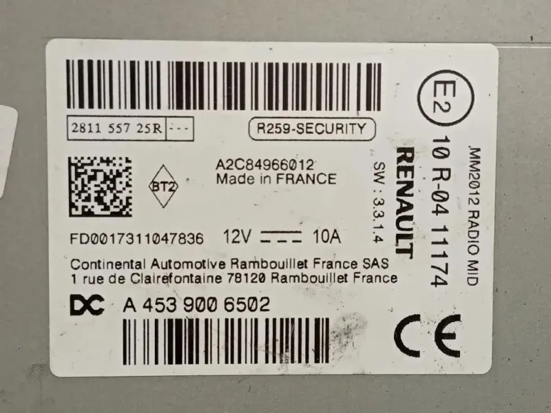 Navigatore Satellitare A4539006502 Smart Forfour 453 2015