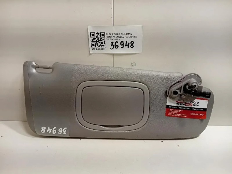 Pannello Parasole DX 156104709 PARASOLE Alfa Romeo Giulietta 2013