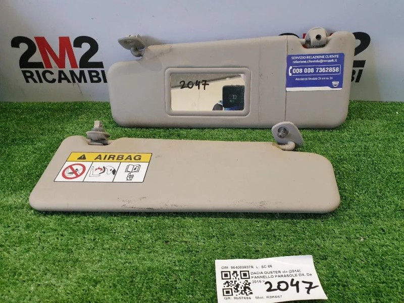 Pannello Parasole DX 964000837R Dacia Duster I 2014