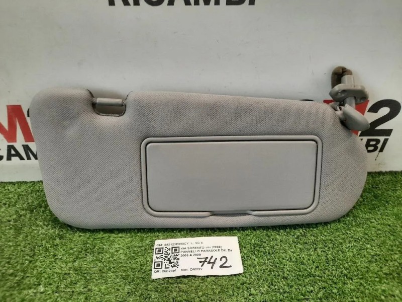 Pannello Parasole DX 852123E050CY Kia Sorento II 2006