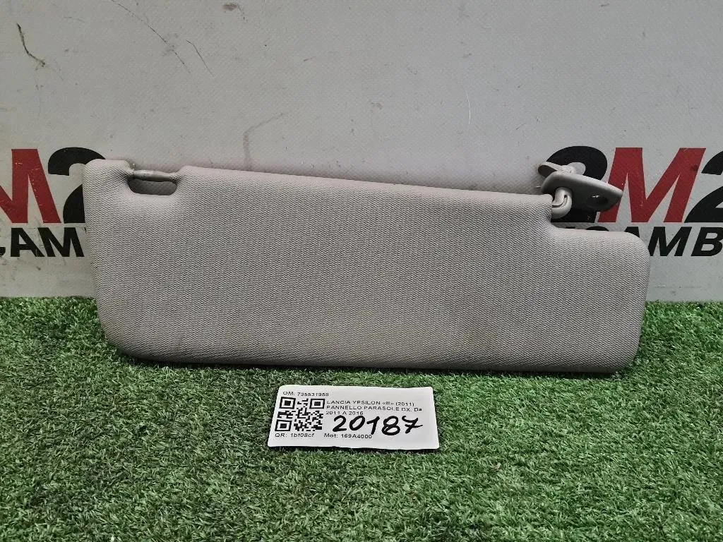Pannello Parasole DX 735531958 Lancia Ypsilon III 2011