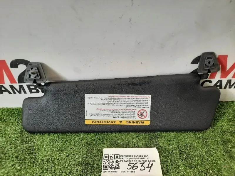 Pannello Parasole DX PARASOLE Mercedes Classe SLK R170 1997