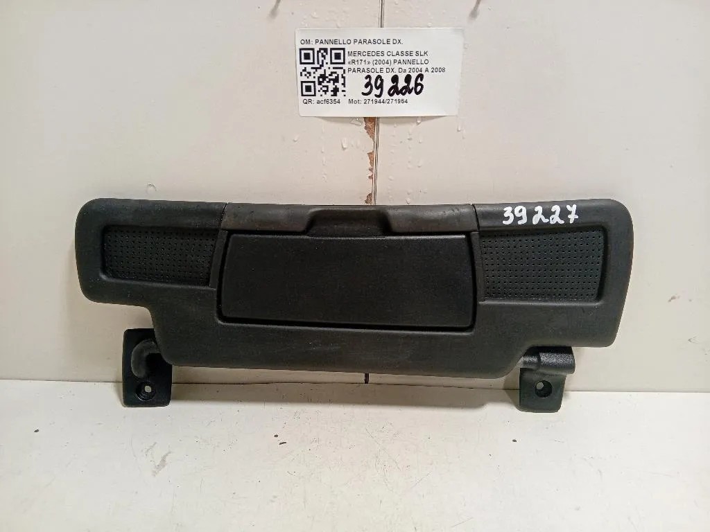 Pannello Parasole DX PANNELLO PARASOLE DX Mercedes Classe SLK R171 2004