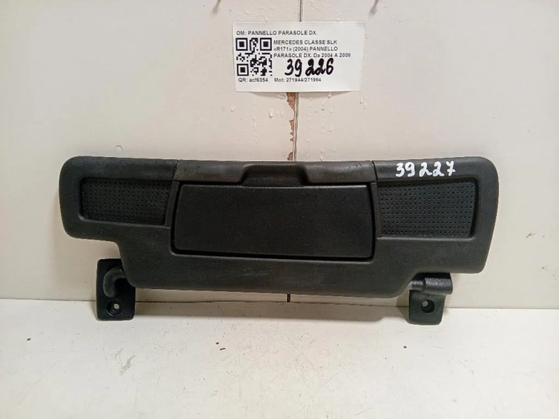 Pannello Parasole DX PANNELLO PARASOLE DX Mercedes Classe SLK R171 2004