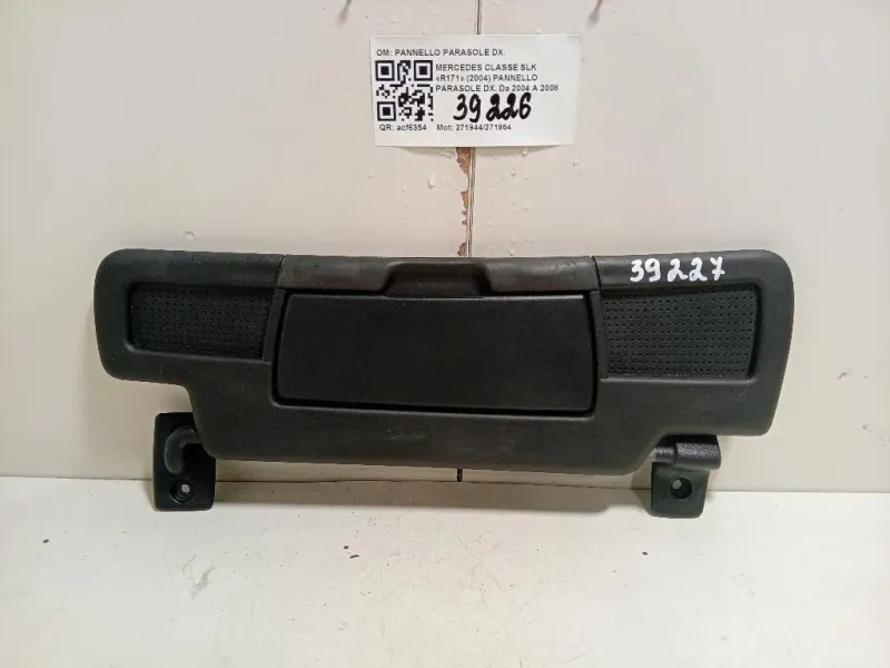 Pannello Parasole DX PANNELLO PARASOLE DX Mercedes Classe SLK R171 2004