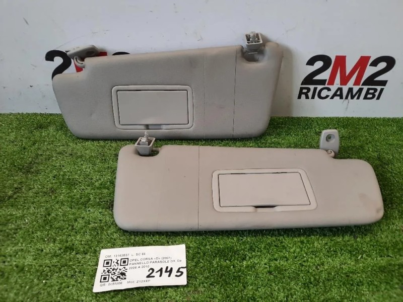 Pannello Parasole DX 13163837 Opel Corsa D 2007
