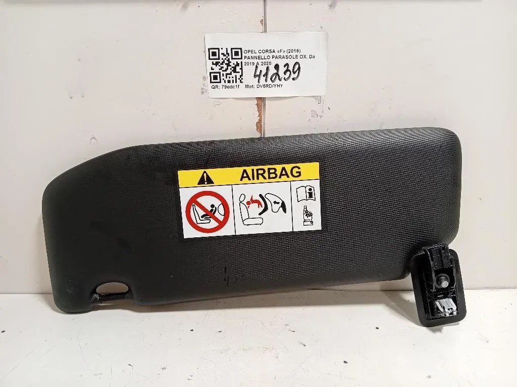 Pannello Parasole DX 98100807PR Opel Corsa F 2019