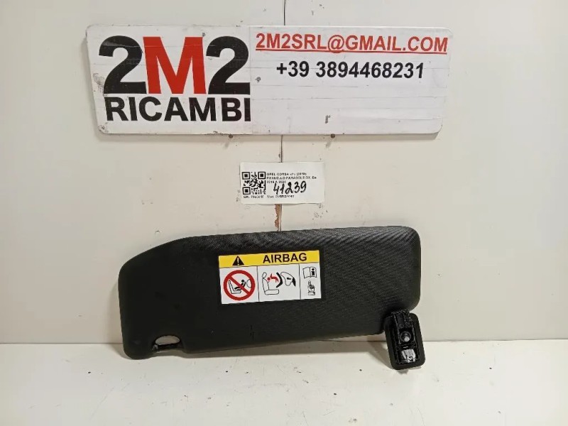 Pannello Parasole DX 98100807PR Opel Corsa F 2019