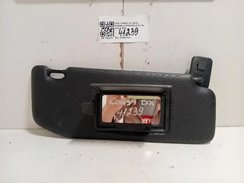 Pannello Parasole DX 98100807PR Opel Corsa F 2019