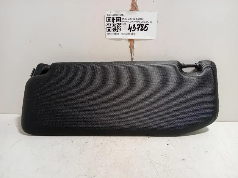 Pannello Parasole DX 98265223ZD Opel Mokka B 2020