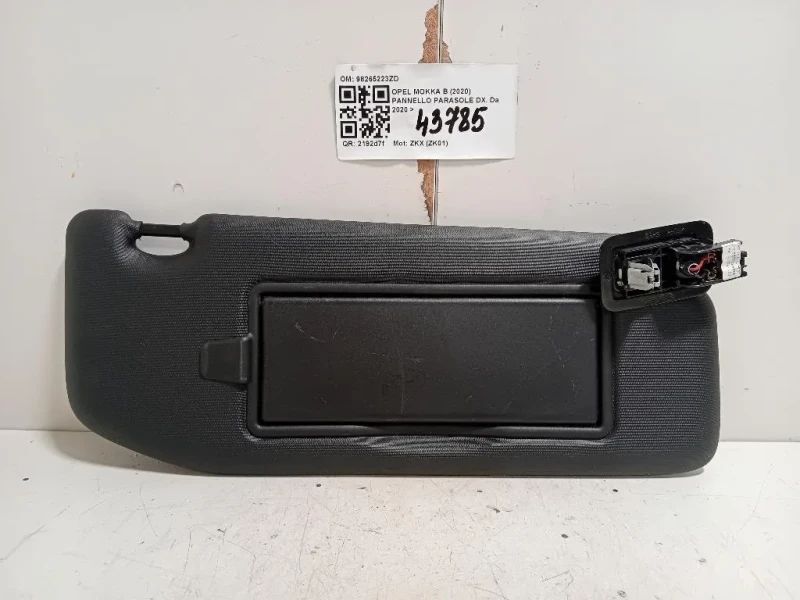 Pannello Parasole DX 98265223ZD Opel Mokka B 2020