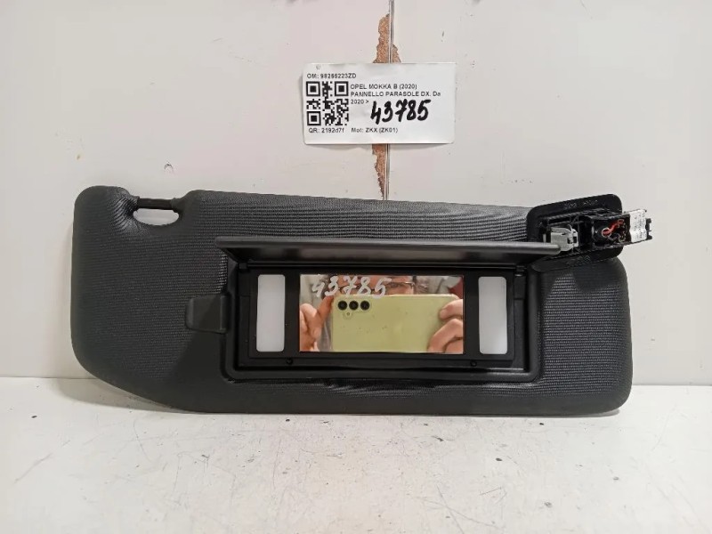Pannello Parasole DX 98265223ZD Opel Mokka B 2020