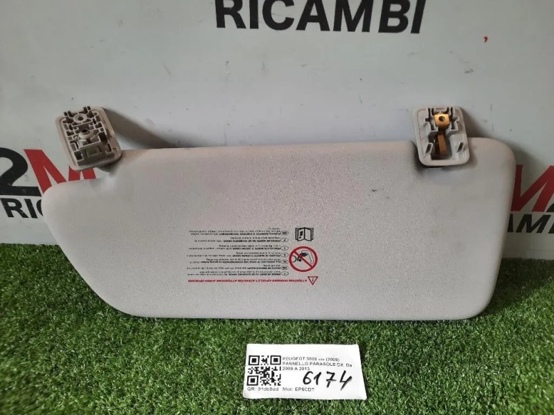 Pannello Parasole DX PARASOLE Peugeot 3008 I 2009