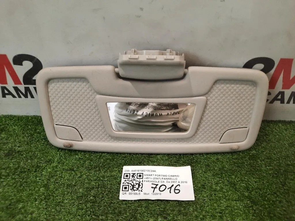 Pannello Parasole DX A4518100210C24A Smart Fortwo Cabrio 451 2007