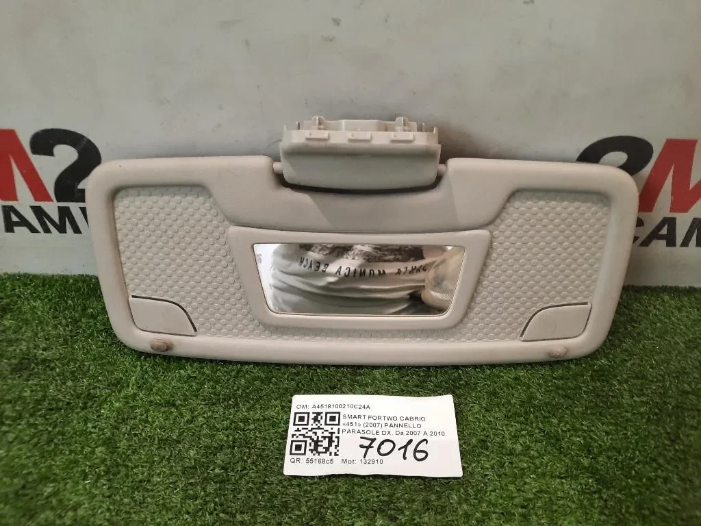 Pannello Parasole DX A4518100210C24A Smart Fortwo Cabrio 451 2007