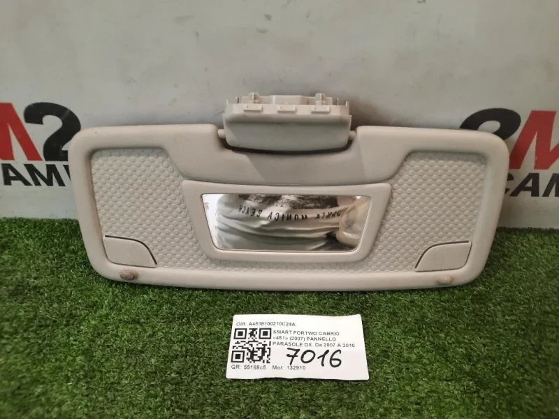 Pannello Parasole DX A4518100210C24A Smart Fortwo Cabrio 451 2007