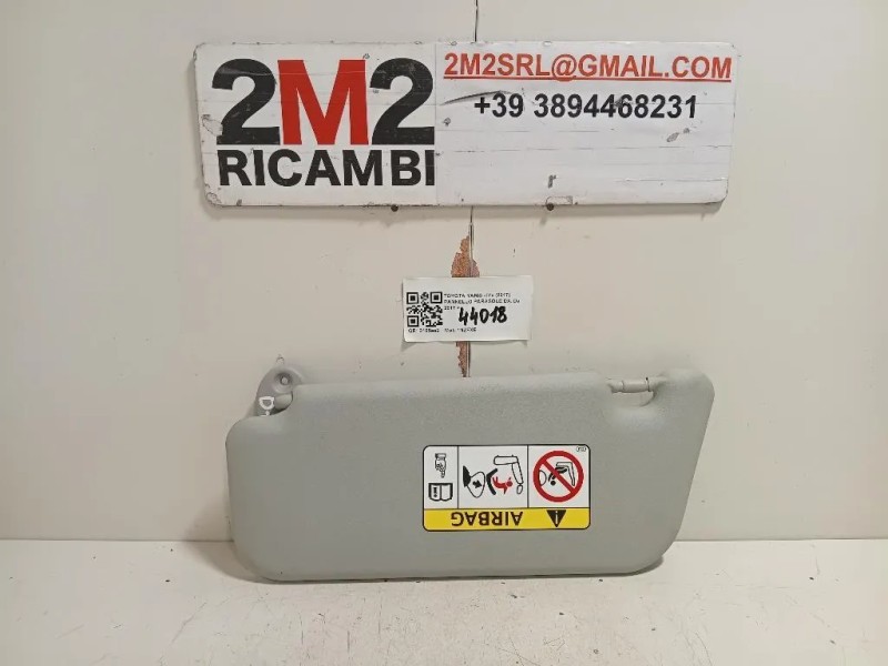 Pannello Parasole DX  Toyota Yaris IV 2017