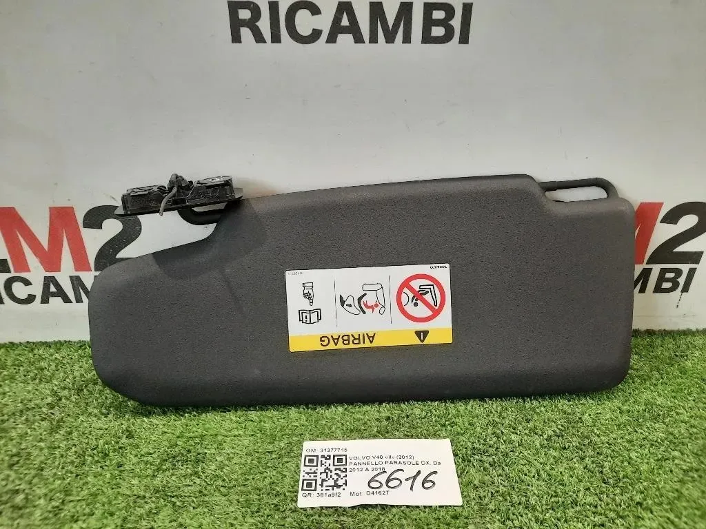 Pannello Parasole DX 31377715 Volvo V40 II 2012