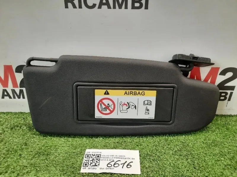 Pannello Parasole DX 31377715 Volvo V40 II 2012