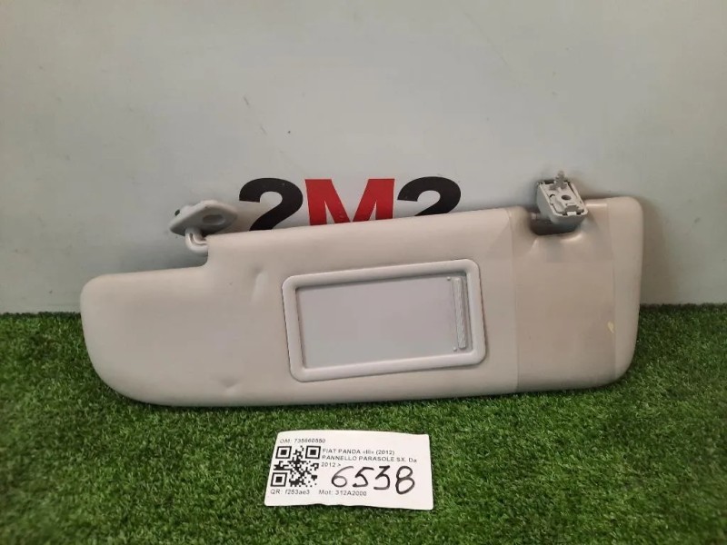 Pannello Parasole SX 735660550 Fiat Panda III 2012