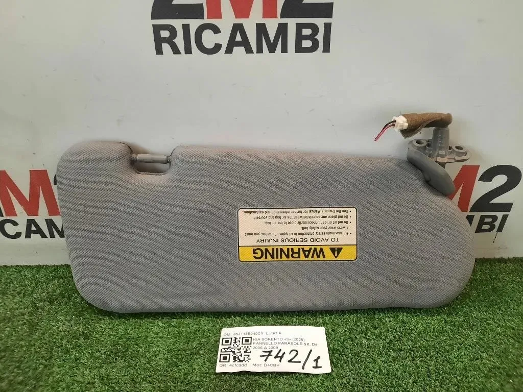 Pannello Parasole SX 852113E040CY Kia Sorento II 2006