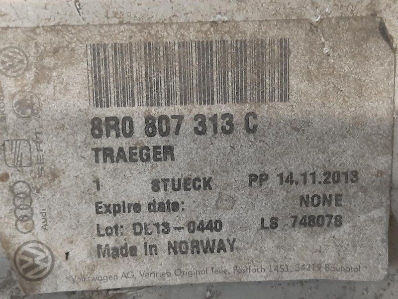 Traversa Paraurti POST 8R0 807 313C Audi Q5 8RB 2009