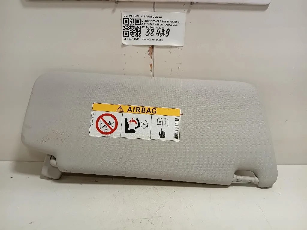 Pannello Parasole SX PANNELLO PARASOLE SX Mercedes Classe B W246 2012