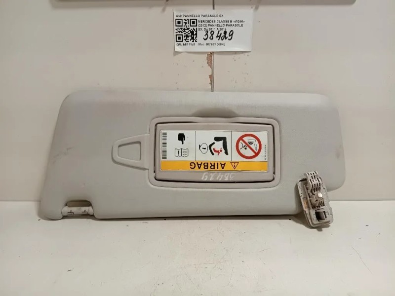 Pannello Parasole SX PANNELLO PARASOLE SX Mercedes Classe B W246 2012
