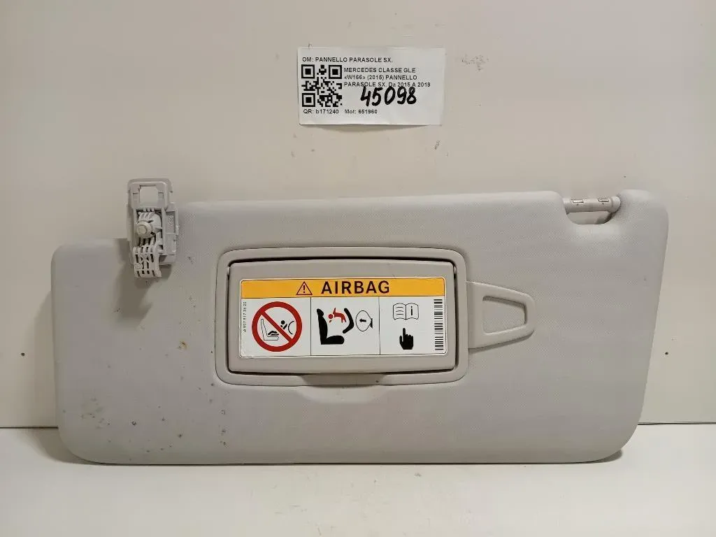 Pannello Parasole SX PANNELLO PARASOLE SX Mercedes Classe GLE W166 2015