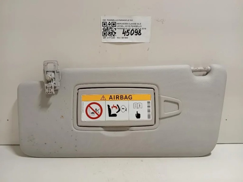 Pannello Parasole SX PANNELLO PARASOLE SX Mercedes Classe GLE W166 2015