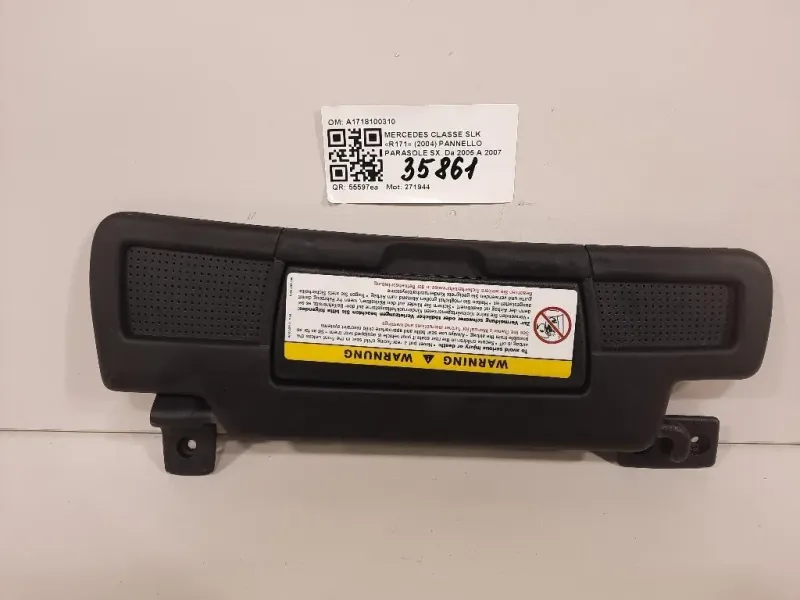 Pannello Parasole SX A1718100310 Mercedes Classe SLK R171 2004