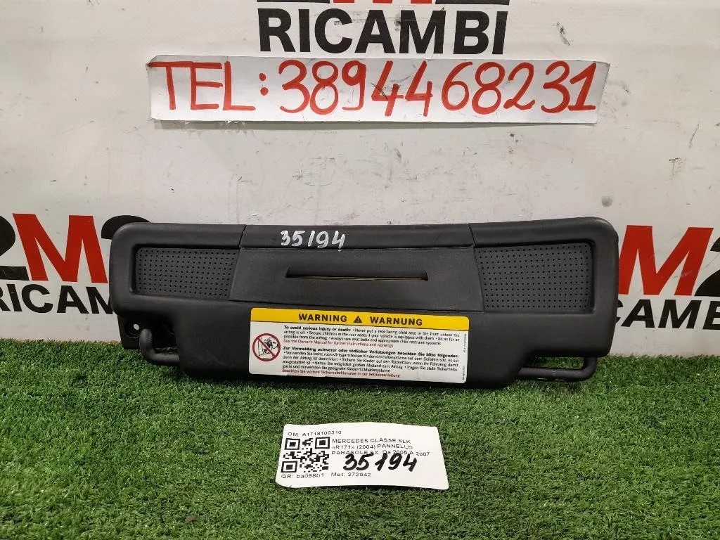 Pannello Parasole SX A1718100310 Mercedes Classe SLK R171 2004