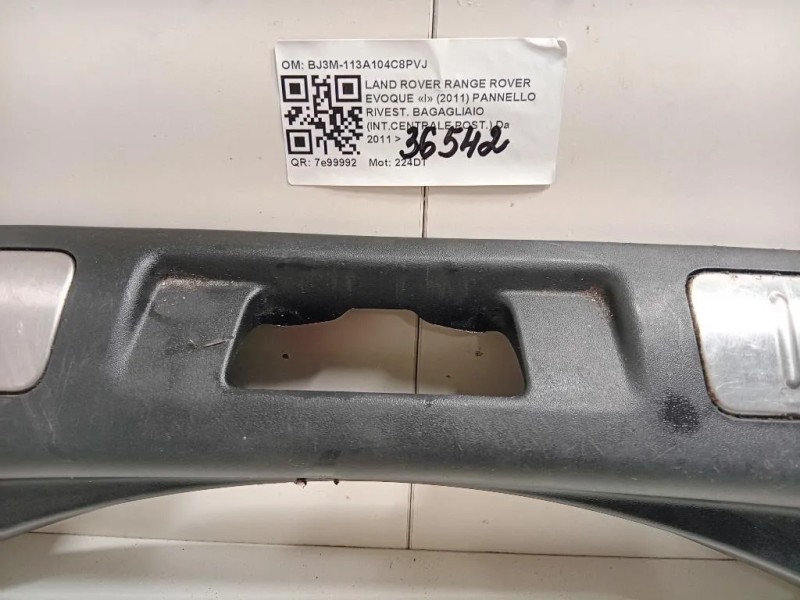 Pannello Rivest Bagagliaio Intcentrale POST BJ3M-113A104C8PVJ Land Rover Range Rover Evoque I 2011