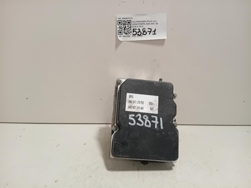 Pompa ABS ANT 6R0907379 Volkswagen POLO VI 2009