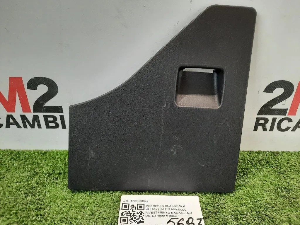Pannello Rivestimento Bagagliaio DX 1706930042 Mercedes Classe SLK R170 1997