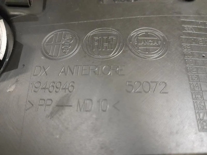 Pannello Rivestimento Porta ANT DX 1946918 Alfa Romeo Giulietta 2010